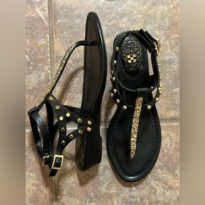 Vince Camuto black and gold size 7.5M